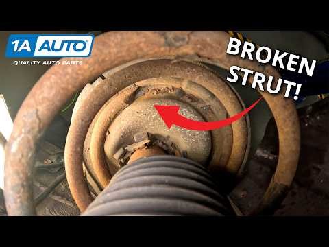 Does One Side of Your Car or Truck Sit Low? It's Dangerous! Replace Broken Front Springs Yourself