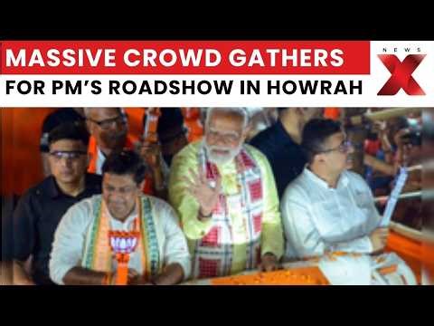 PM Modi in West Bengal: High-Energy Roadshow Across Key Howrah Streets | NewsX