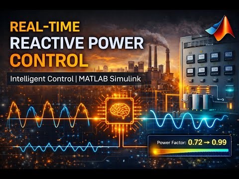 ✅ Real-Time Reactive Energy Compensation for Industrial Loads Using Intelligent Control – Simulink