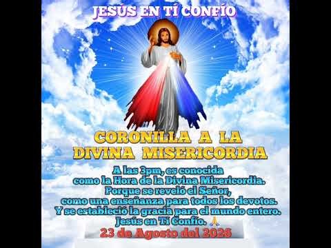 🙏 Coronilla a la Divina Misericordia de hoy Domingo 23 de Agosto del 2026 🕊 Jesús en Tí Confío ♥️