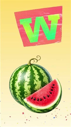 Letter W Vocabulary: Watch, Window, Wheel, Worm, Watermelon! 🧠 #shorts #alphabet