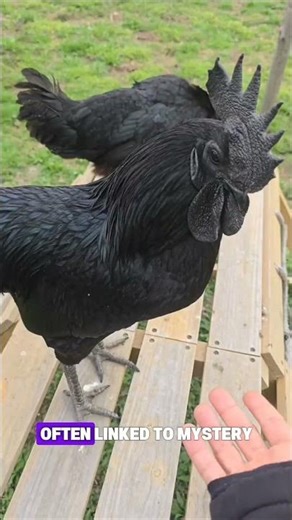 Cemani Chicken : The Chicken from the Shadows #shorts#animals#chicken