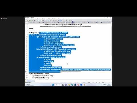 day 34 Control structure part 1 #controlstructures#controlstatements #python #java#programming#loop