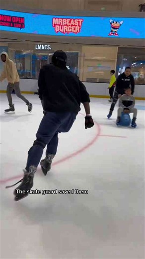 Unexpected Ice Rink Interaction Leads to a Funny Reaction