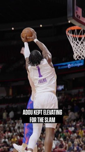 Adou got UP for the alley oop #lakers