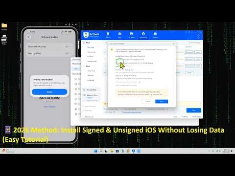 🔥 Downgrade or Upgrade iOS (Signed & Unsigned) Without Data Loss 2026