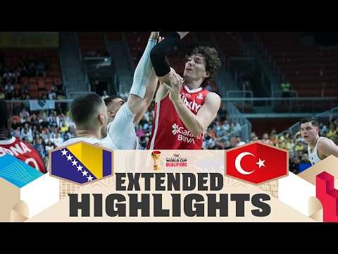 BIH 🇧🇦 v TUR 🇹🇷 | Extended Highlights | FIBA Basketball World Cup 2027 European Qualifiers