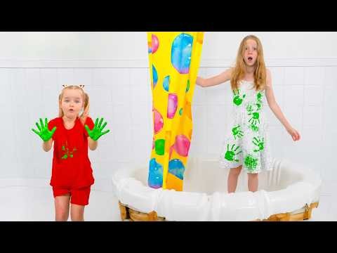 Nastya discovers a magic toy and becomes a superhero