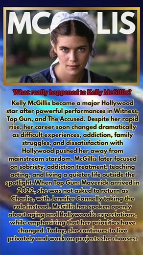 What really happened to Kelly McGillis?