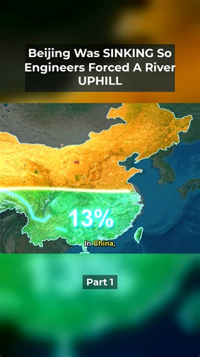 Beijing Was SINKING So Engineers Forced A River UPHILL 🌊 This educational engineering recap breaks down how severe groundwater depletion caused northern Chinese megacities to sink into the soil. Faced with an existential resource crisis, builders constructed massive industrial pumping networks to push entire river flows backward across the continent. It demonstrates the extreme measures required when human infrastructure clashes directly with natural geography. #SouthToNorthWaterDiversion #Beij