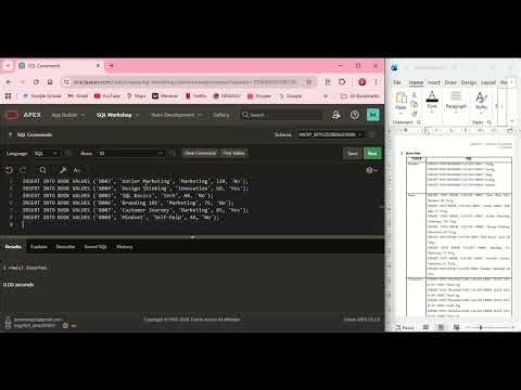SQL Implementation in Oracle APEX | BookStore & Membership Marketing (BITG 2323)