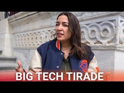 AOC pathetically struggles to attack big tech companies in embarrassing word salad