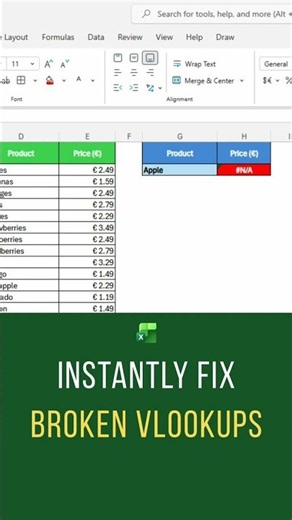 Excel Tutorial: How To Use Vlookup in Excel | IFERROR | Microsoft Excel #exceltutorial #exceltips