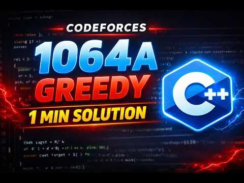 Codeforces 1064A Same Difference | Easy Greedy Solution in C++ | Codeforces Round 1064 Div 2