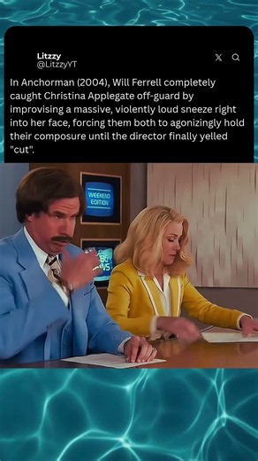 Will Ferrell's Hilarious Unscripted Sneeze 😂 #anchorman #movies #shorts