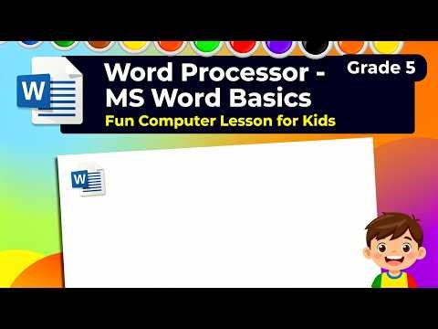 GRADE 7 Chapter 2 Word Processor | Learn MS Word Basics Easy Computer Science Lesson