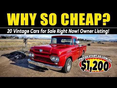 Ready to Sell! 20 Vintage Cars for Sale Right Now | Owner Listing!