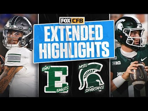 Eastern Michigan Eagles vs Michigan State Spartans Highlights 🏈 FOX College Football