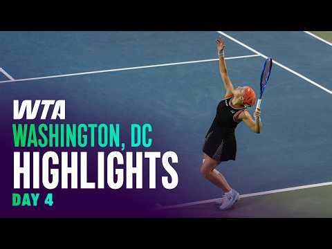 Day 4 in Washington, DC with Shnaider, Pegula & more | WTA Match Highlights