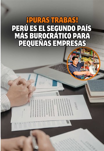 ¡Trámites interminables! Abrir un negocio en el Perú se ha convertido en una auténtica pesadilla de papeleos. Según el Índice de Burocracia 2026, nuestro país ocupa el segundo lugar entre los más burocráticos para las pequeñas empresas: ¡se necesitan hasta 3,853 horas al año solo para lograr la formalización! 📊📑🇵🇪 #Trome #Actualidad #Burocracia #Papeleo #Trámites