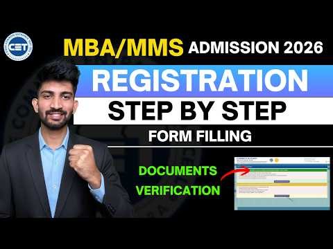 MBA CAP Registration Form Filling Process 2026 | Mba Admission Process 2026