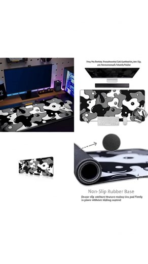 Abstract Pattern Mouse Pad, Rectangle Gaming Mouse Pad, Non-Slip Rubber Base, Decorative Desk Mat for Home Office, Durable & Stylish Design #deskdecor #gamingmonitor #waterproofmattresscover #floormats #extracushionkitchenmats #moppingmusthaves #waterproofmattress #computerdeskmat #homeflooring #kitchenmats