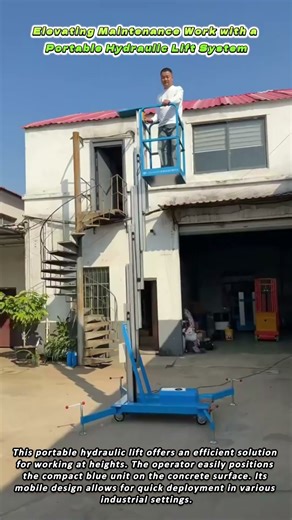 Elevating Maintenance Work with a Portable Hydraulic Lift System