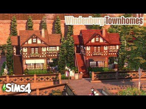 Windenburg Townhomes🌿The Sims 4 Speed Build