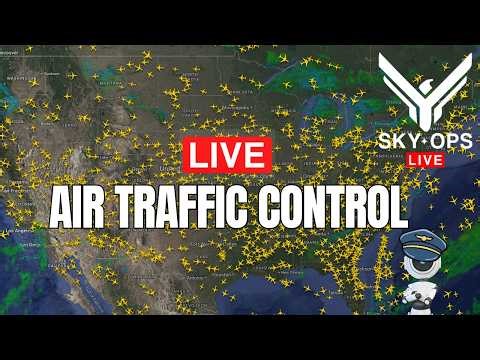 LIVE Flight Radar | Flight Tracking + LIVE ATC + Weather Watch🎧