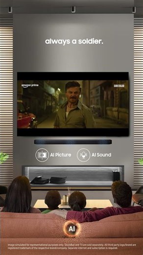 Subedaar X Samsung Vision AI big screen TV