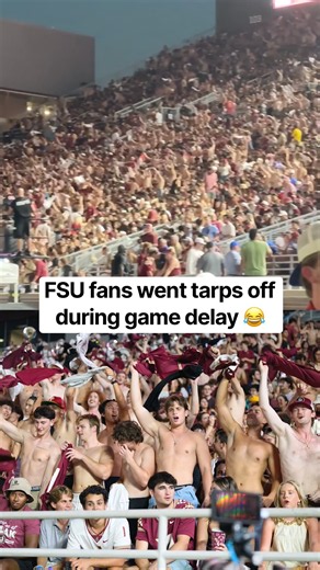 FSU fans got tired of waiting for the lights to turn on 😅