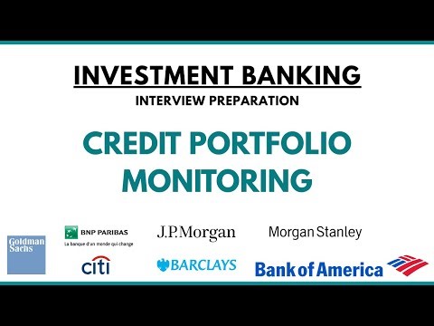 Credit Portfolio Monitoring Interview Preparation | Portfolio Monitoring in Investment Bank