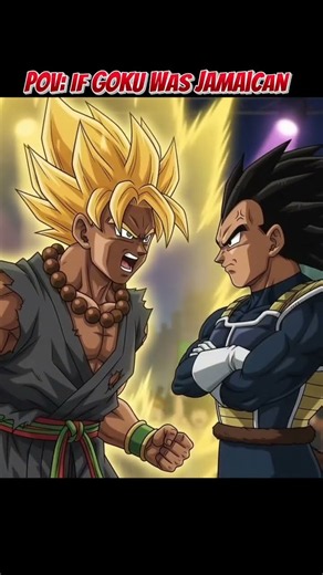 If Dragon Ball Z was Jamaican 🇯🇲🎤 (Part 1) #shorts #dbz #dancehall