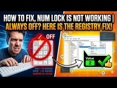 How to Fix, Num Lock is Not Working | How to Enable Num Lock at Startup (Windows 10/11 Registry Fix)