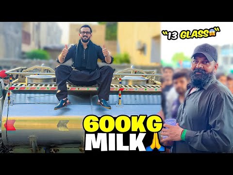 Look how we distributed 600kg milk on 3rd muharram🙏🏻Gujjar 13 Glass pee gya😱