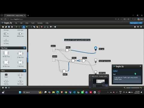 Logic gate simulation in logic ly