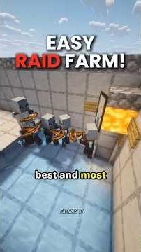 The best and easiest Raid Farm! #minecrafttutorial #minecraftfarm #minecraftbuilding #Minecraft