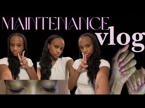 At Home Maintenance Day ✨(Hair, Lashes & Nails Transformation) 💅🏽