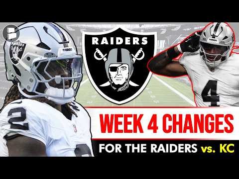 Raiders Roster Changes To Beat Patrick Mahomes & The Chiefs In NFL Week 4 Action