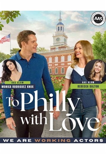 ✨ TONIGHT ✨ Don’t miss ‘To Philly with Love’ starring AAS alums Monica Rodriguez Knox and Rebecca Dalton 💫 Catch the premiere tonight on Hallmark Channel at 8/7c, and stream it next day on Hallmark ! We love seeing our alums shine on screen ❤️🎬 #tophillywithlove #hallmarkchannel #awardwinning #fromstudiotoset #weareworkingactors @Hallmark Channel @HallmarkPlus