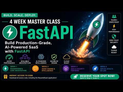 🚀 FastAPI Masterclass 2026 | Build AI-Powered SaaS Apps from Scratch