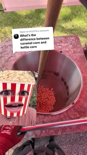 "what's the difference between caramel corn and kettle corn?" #popcornnate #caramelcorn