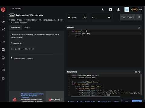 codewars python Beginner Lost Without a Map