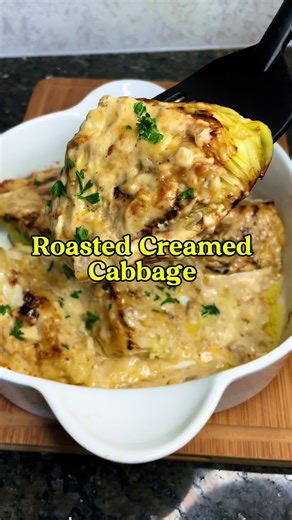 Delicious Roasted Creamed Cabbage Recipe