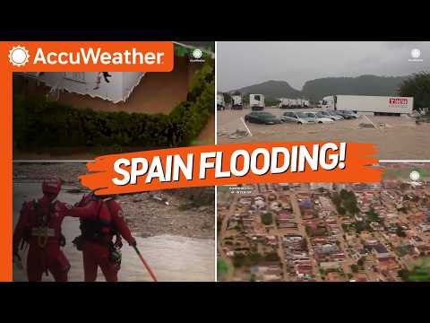 Inside Valencia's Flood Nightmare as Streets Turn Into Rivers