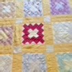 Vintage Friendship Patchwork Quilt – Embroidered Names – Yellow & Green