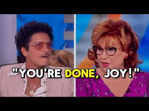 Bruno Mars LOSES IT On The View After Heated Confrontation With Joy Behar