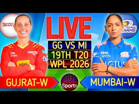 🔴 WPL LIVE : MI Vs GG, 19th T20 Match 2026 - Live Cricket Score & Commentary | WPL Live Match Today