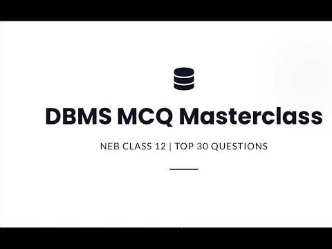 class 12 important neb class 12 database mcqs