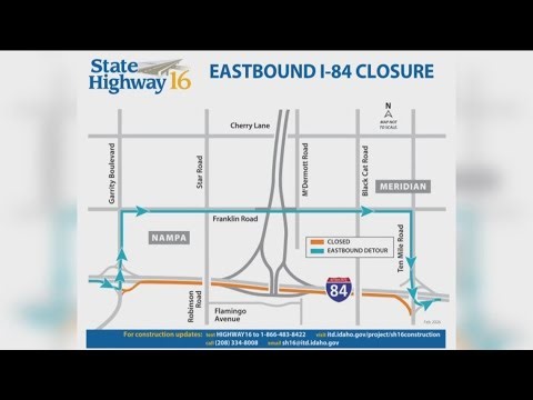Expect overnight closures on I-84 near Highway 16 overpass